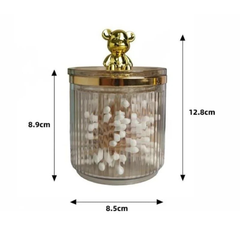 2-Compartment Acrylic Cotton Pad & Swab Organiser – view 14