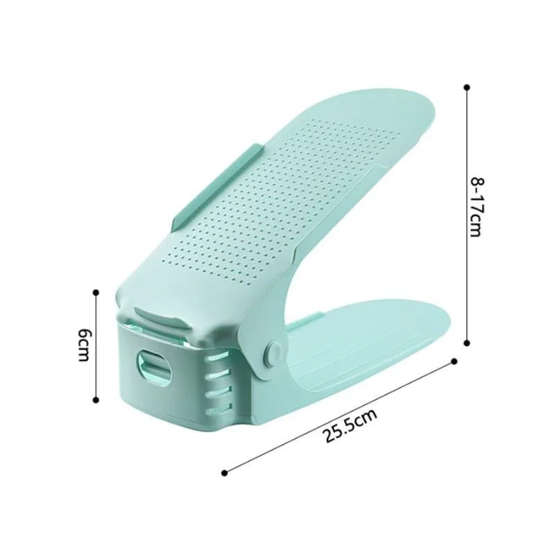 Adjustable shoe space-saving organisers set of 6 – view 16