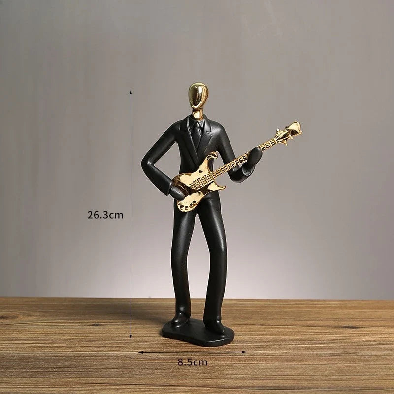 Black Musical Performer Resin Sculpture – 4 Figures or Set – view 12