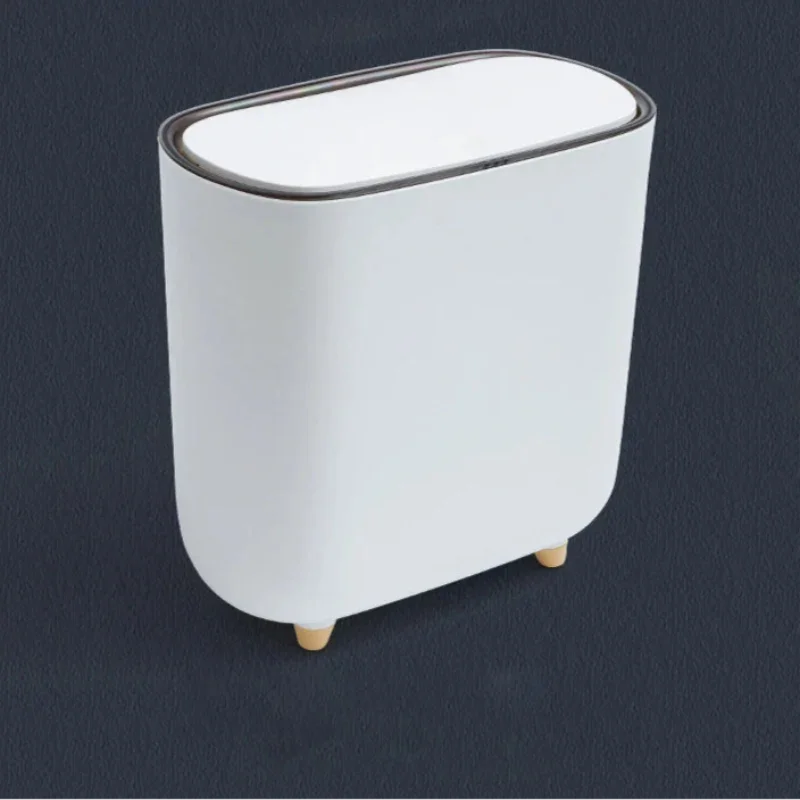 Slim Press-Lid Sealed Waste Bin – view 8