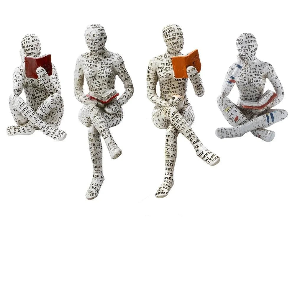 White Abstract Resin Sculpture Collection – view 12