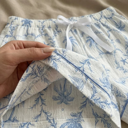 Alira Palm Pajama Set