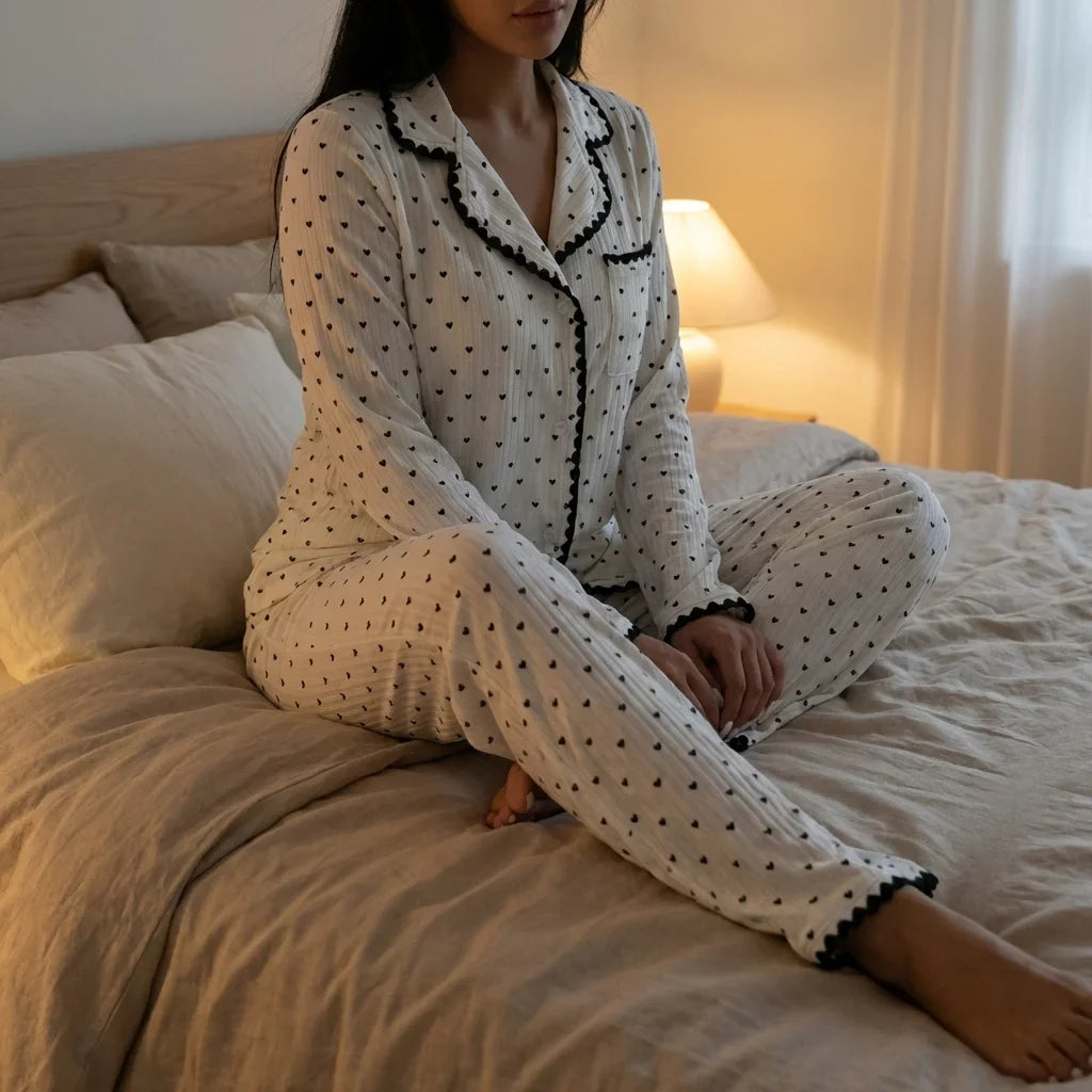 Amorie Heart Pajama Set