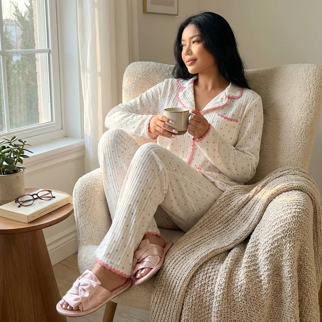 Amorie Heart Pajama Set