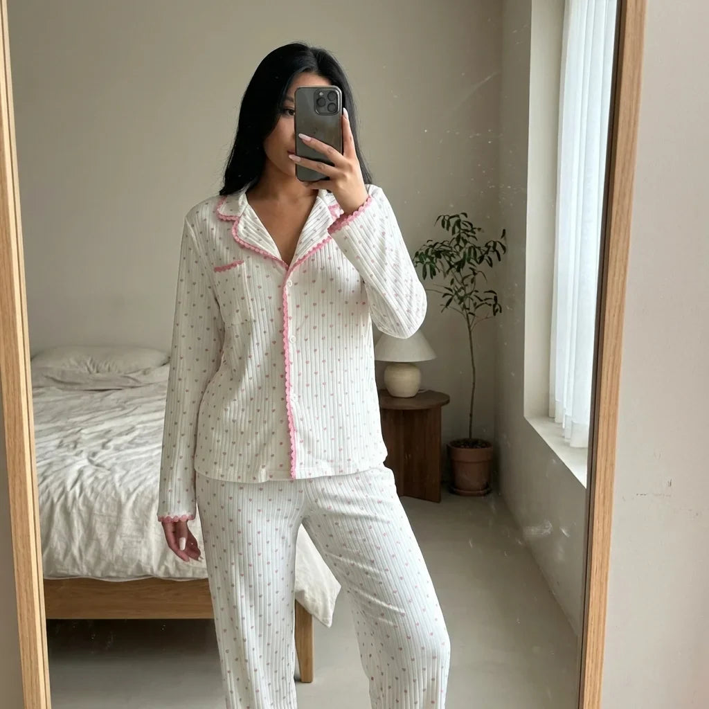 Amorie Heart Pajama Set