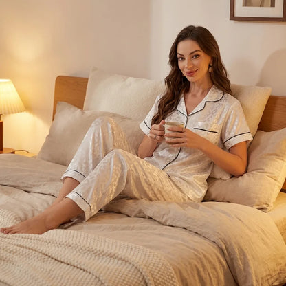 Aureli Satin Pajama Set