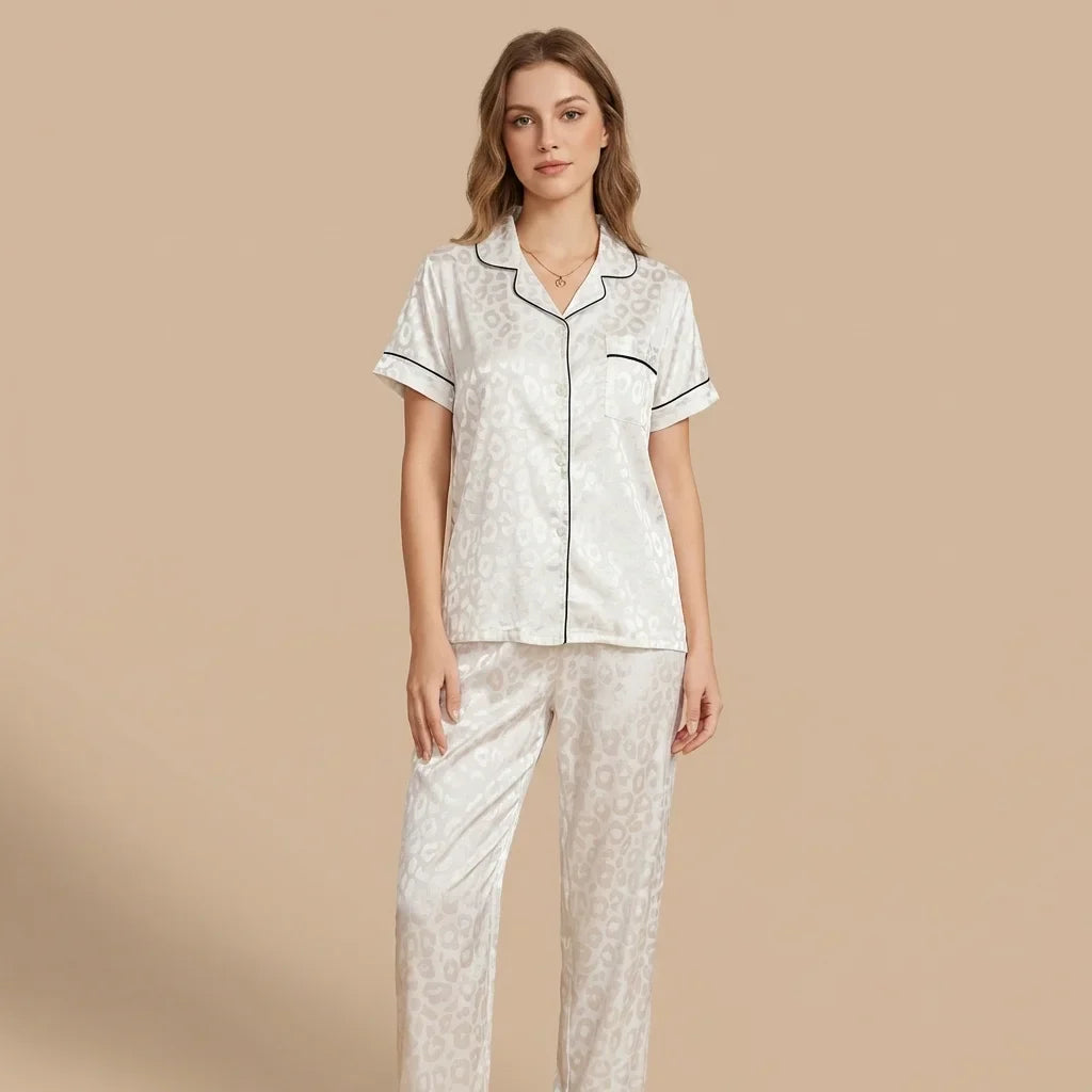 Aureli Satin Pajama Set