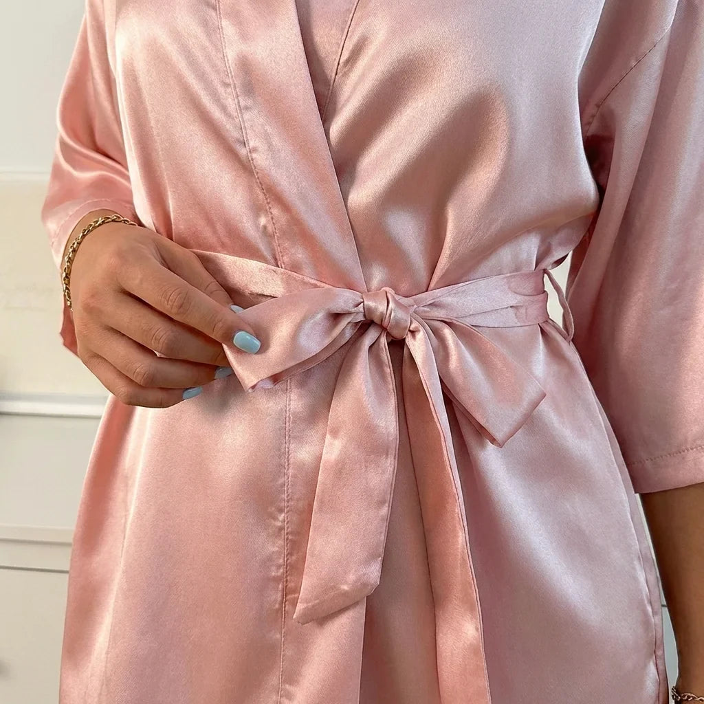 Aveline Satin Ease Robe