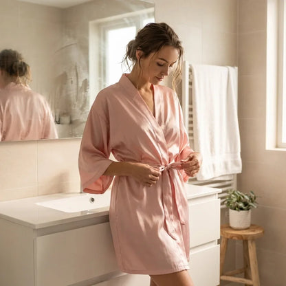 Aveline Satin Ease Robe