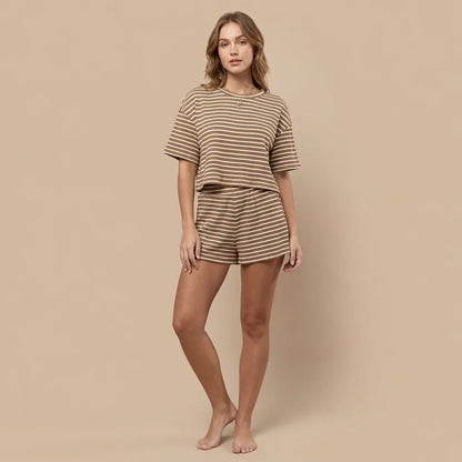 Calira Stripe Lounge Set