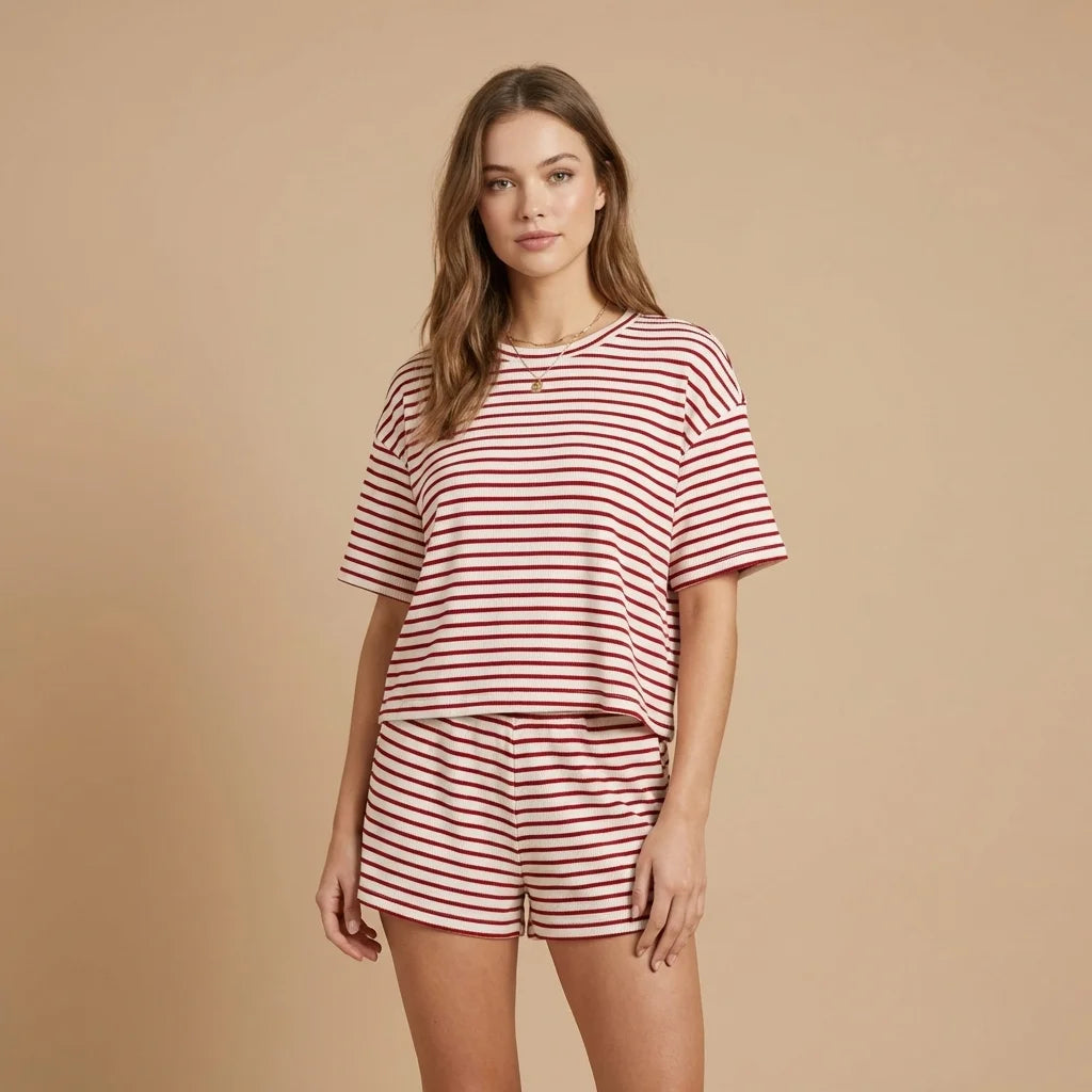 Calira Stripe Lounge Set