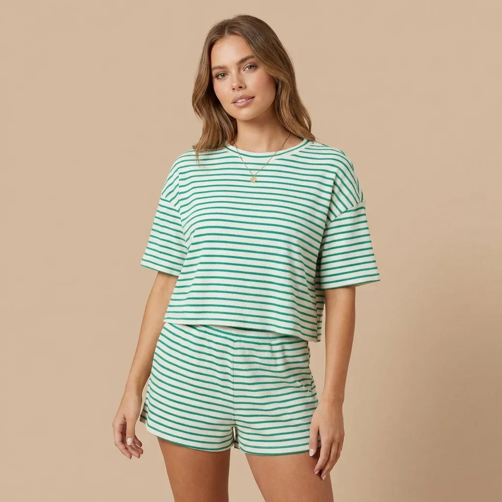 Calira Stripe Lounge Set