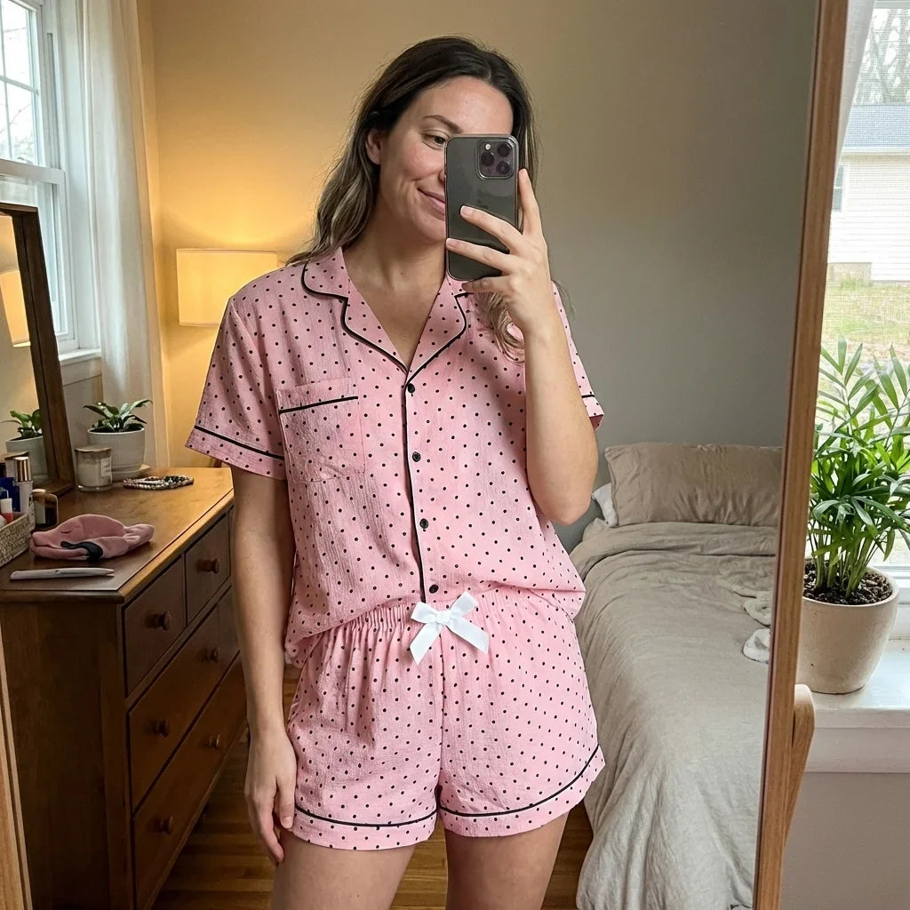 Celira Dot Pajama Set