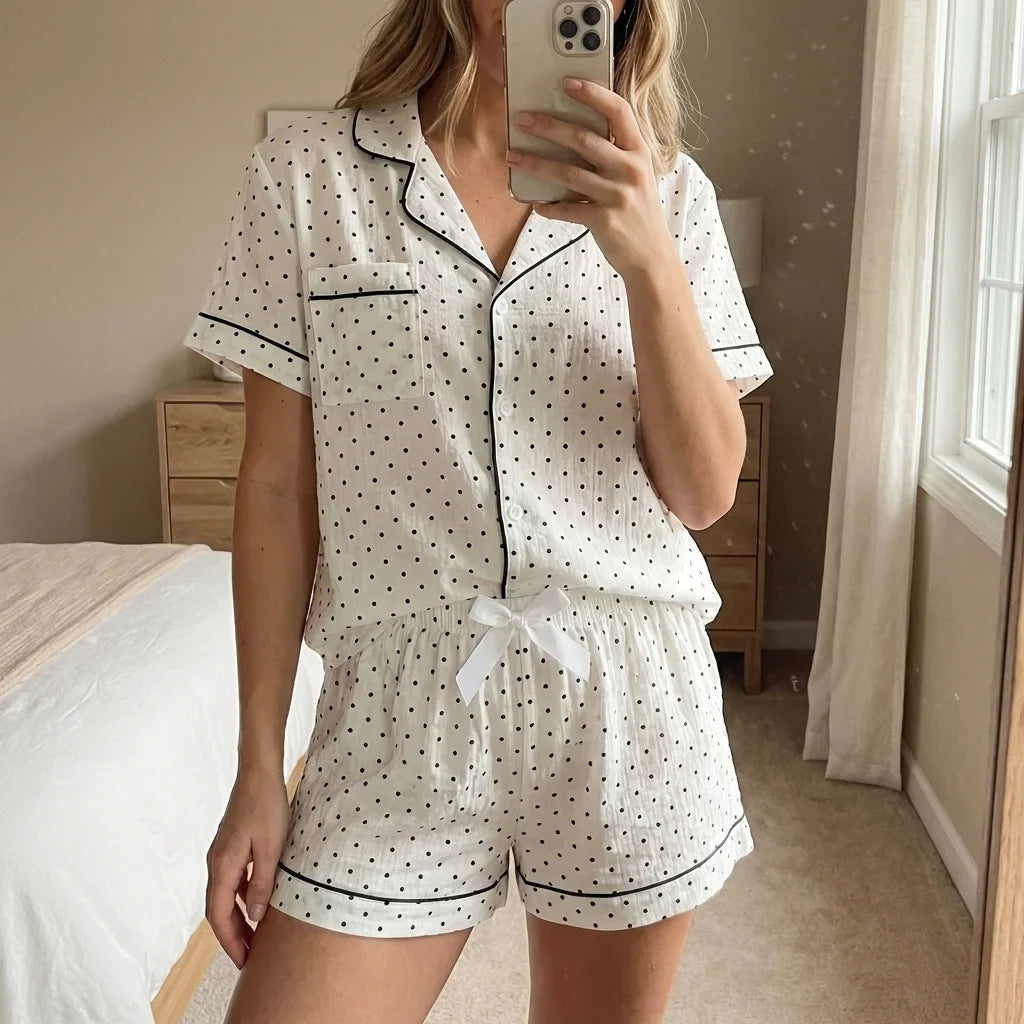 Celira Dot Pajama Set