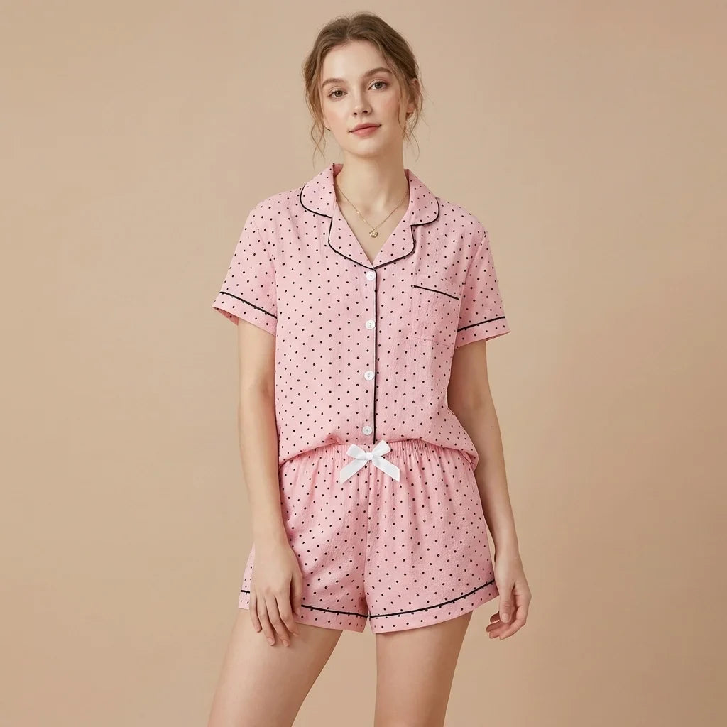 Celira Dot Pajama Set