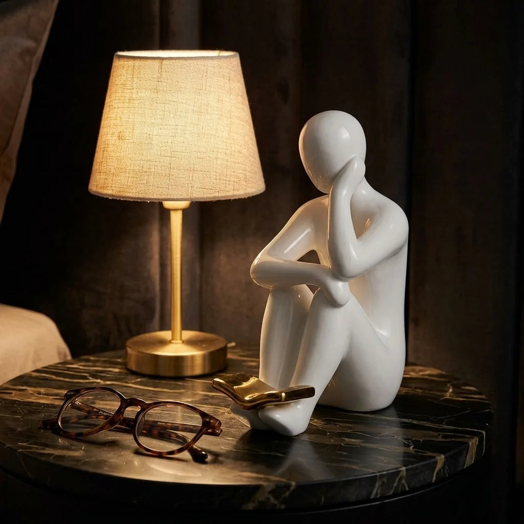 Decorative Bookend – Glazed Ceramic for Shelves