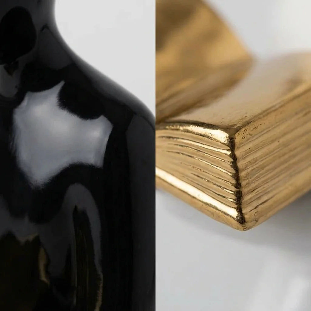 Decorative Bookend – Glazed Ceramic for Shelves