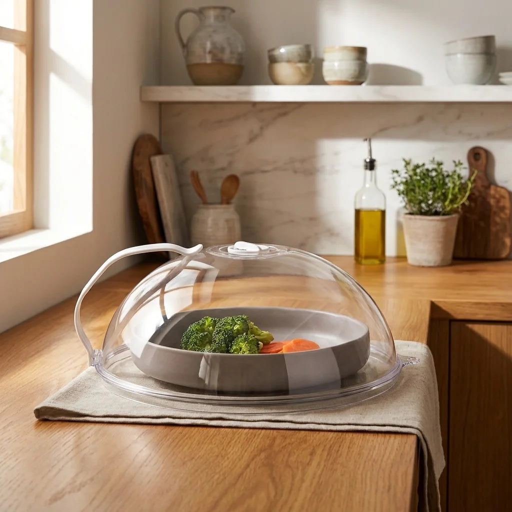 Microwave Splatter Cover – with Adjustable Steam Vent
