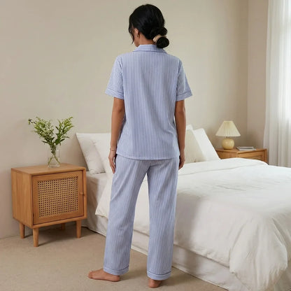 Elvara Stripe Pajama Set