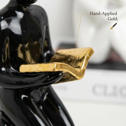 Decorative Bookend – Glazed Ceramic for Shelves
