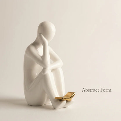 Decorative Bookend – Glazed Ceramic for Shelves
