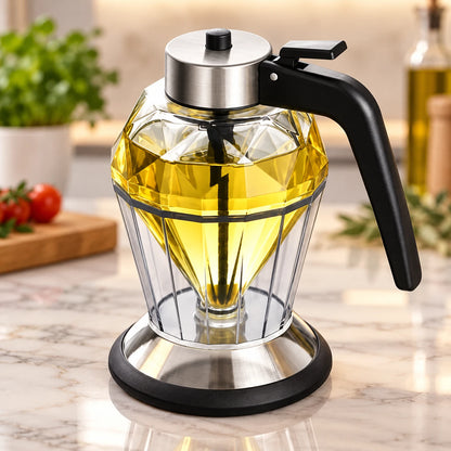 Honey Dispenser – Glass, Stainless Steel Base
