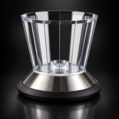 Honey Dispenser – Glass, Stainless Steel Base