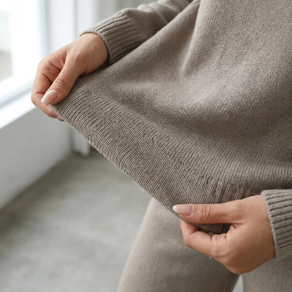 Mirelle Turtleneck Knit Lounge Set – long sleeves