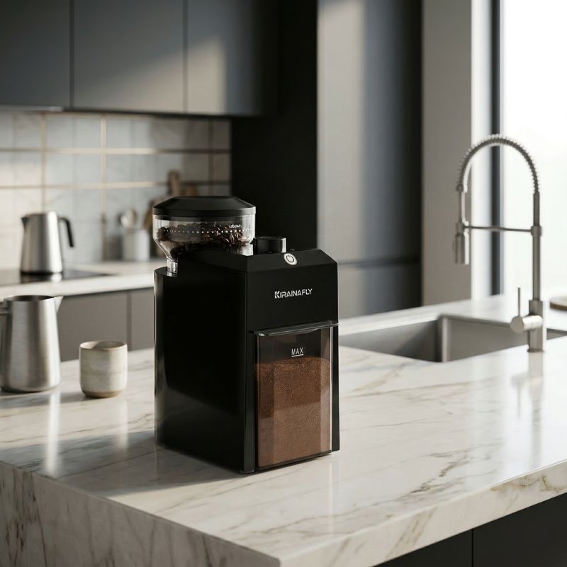 Kirainafly CBG-8001 Electric Coffee Grinder – 28 Settings