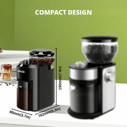 Wancle CBG-8000 Electric Burr Coffee Grinder – 28 Settings