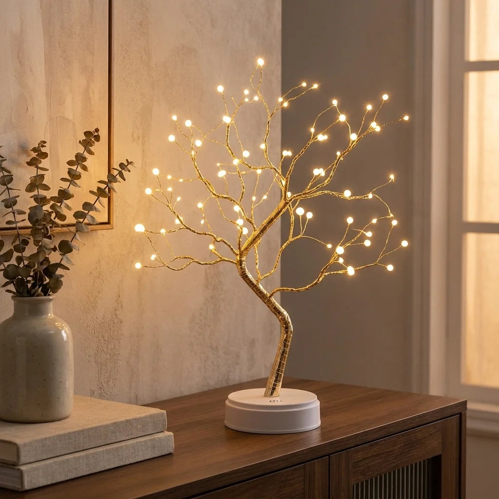 Table Lamp – Decorative LED Tree with Warm Light