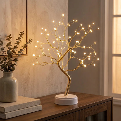 Table Lamp – Decorative LED Tree with Warm Light