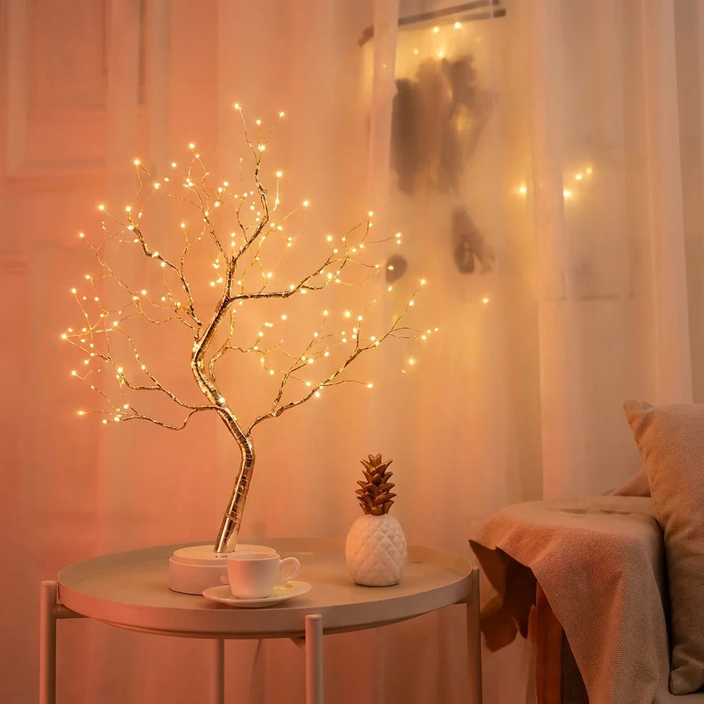 Table Lamp – Decorative LED Tree with Warm Light