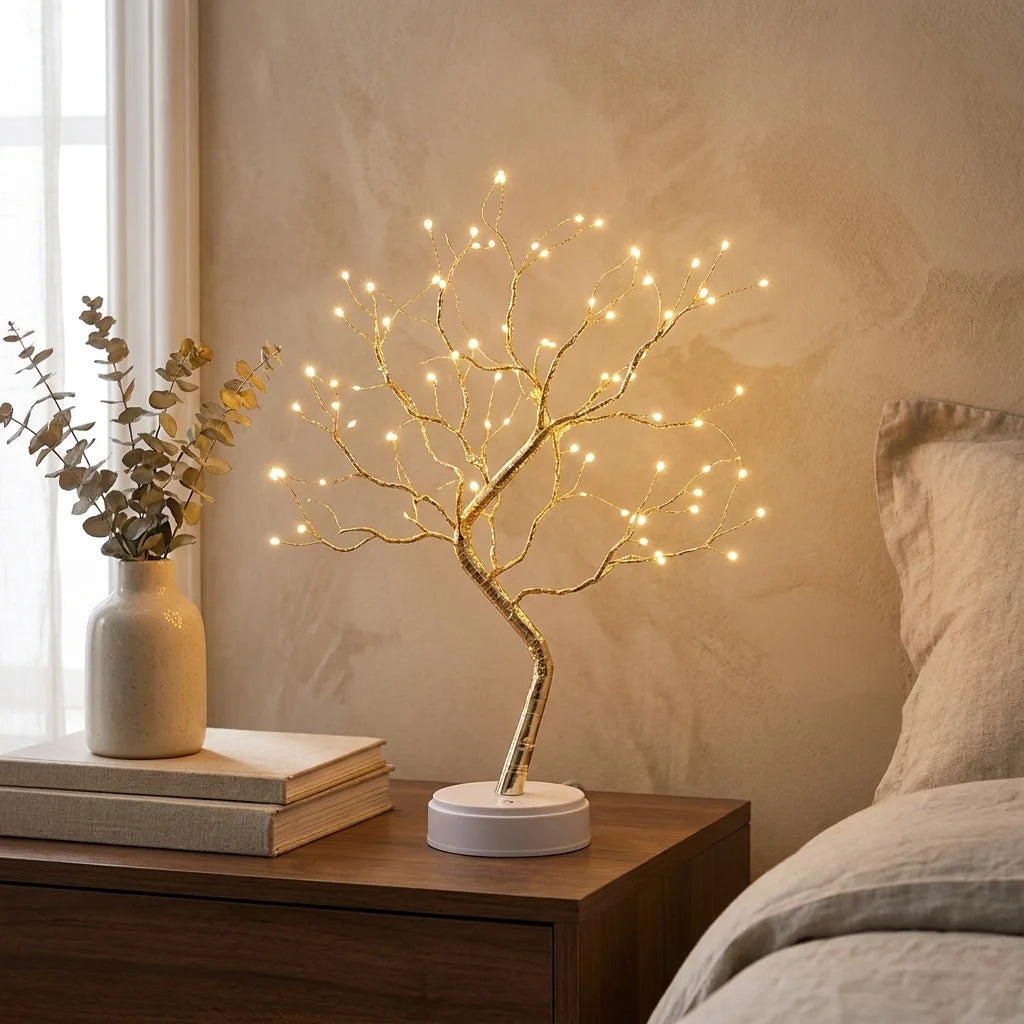 Table Lamp – Decorative LED Tree with Warm Light