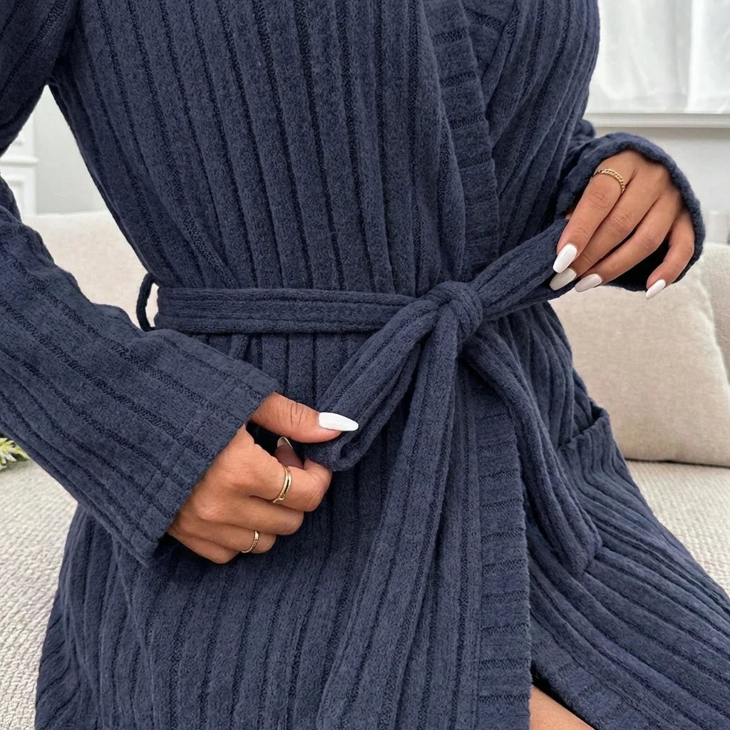 Rigel Ribbed Comfort Robe