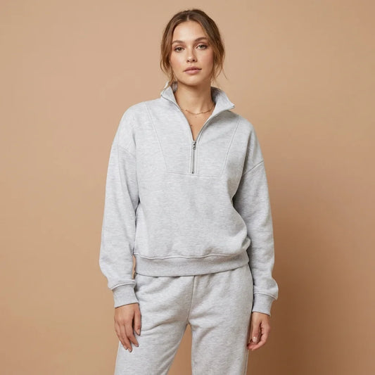 Rivelle Half-Zip Lounge Set – long sleeves