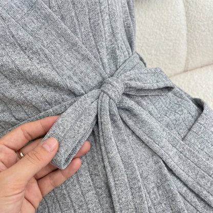Sirius Ribbed Lounge Robe