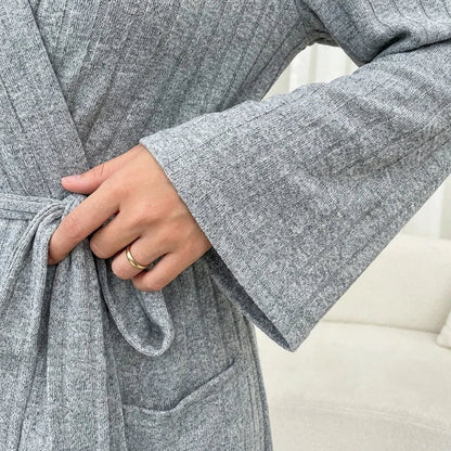 Sirius Ribbed Lounge Robe
