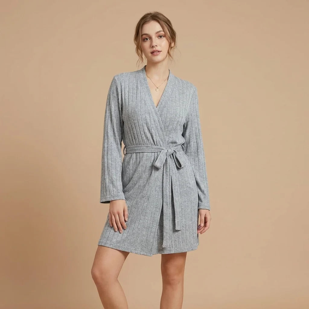 Sirius Ribbed Lounge Robe