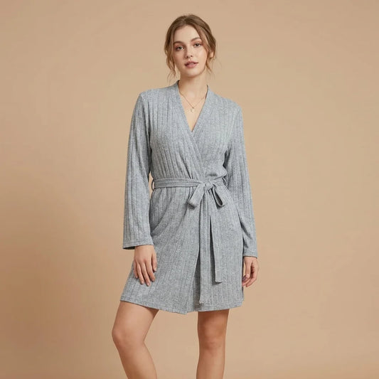 Sirius Ribbed Lounge Robe