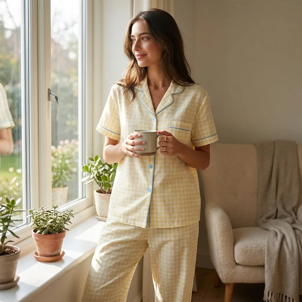 Solira Plaid Pajama Set