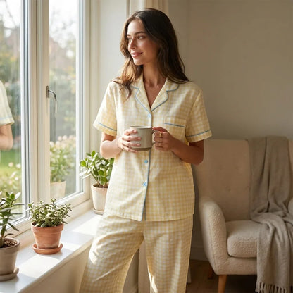 Solira Plaid Pajama Set