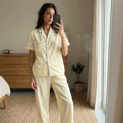 Solira Plaid Pajama Set