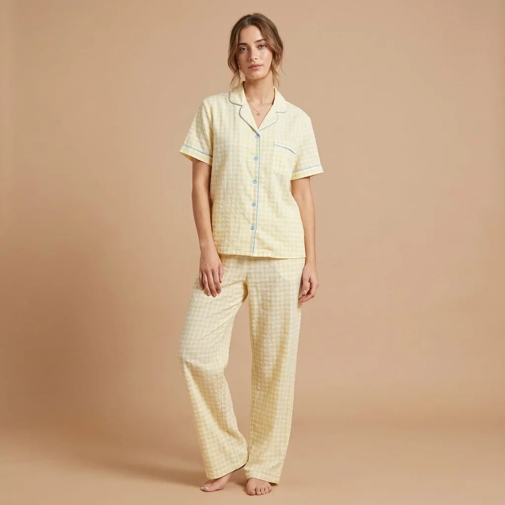 Solira Plaid Pajama Set