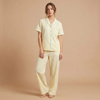 Solira Plaid Pajama Set