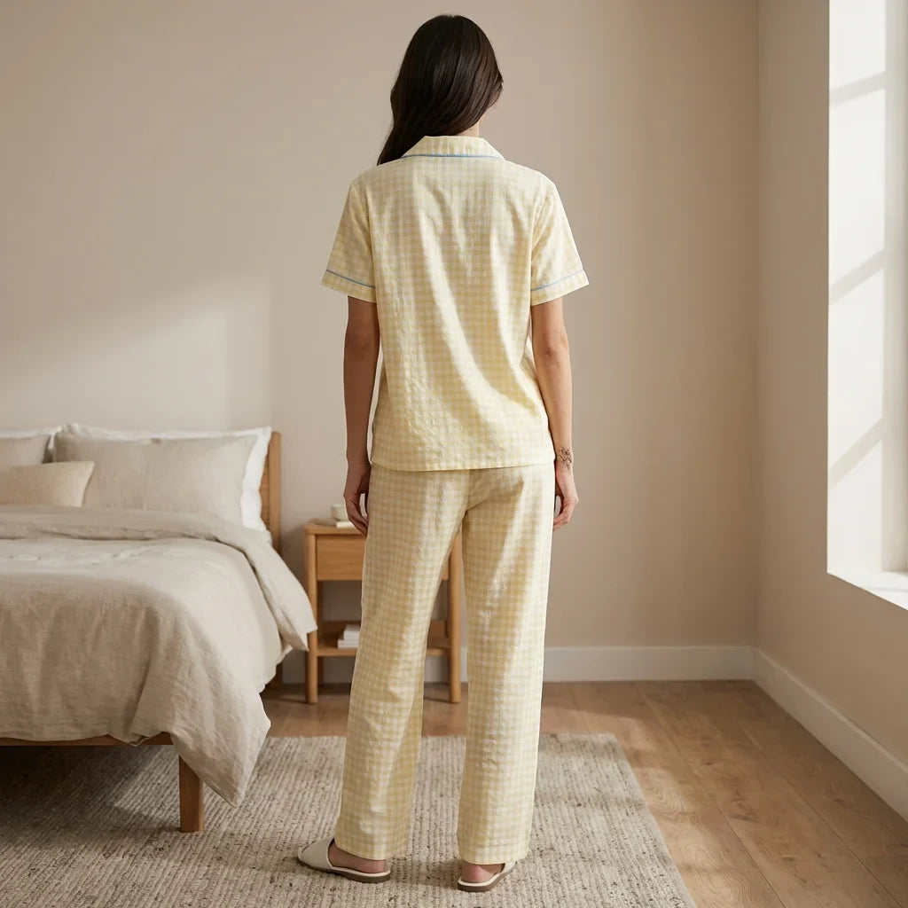 Solira Plaid Pajama Set