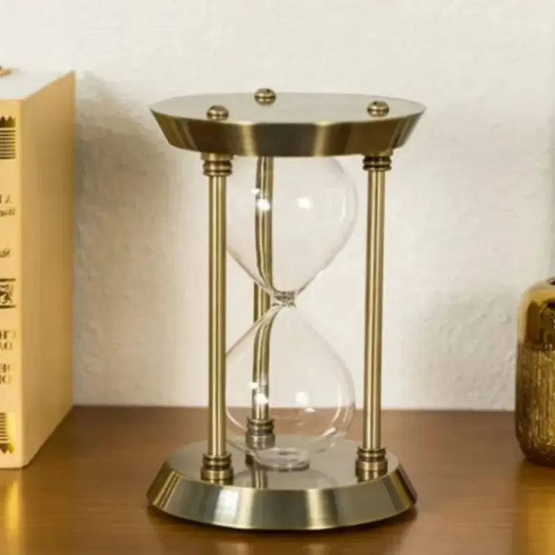 Hourglass – Vintage Gold Metal