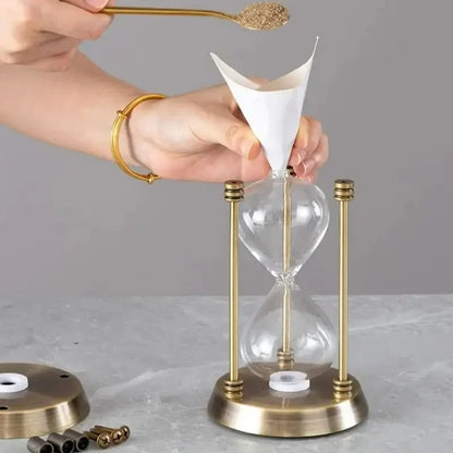 Hourglass – Vintage Gold Metal