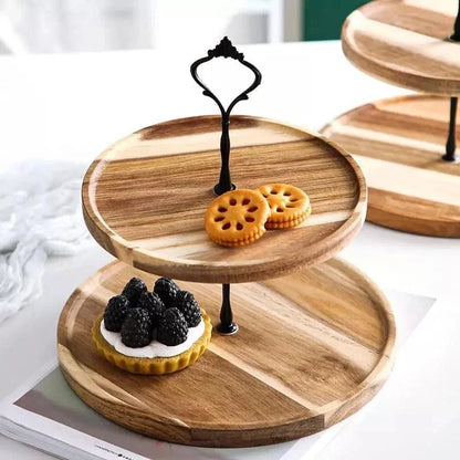 Tiered Serving Stand – Wood, 2 or 3 Tiers