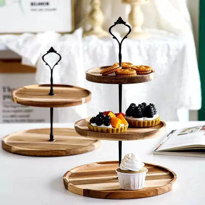 Tiered Serving Stand – Wood, 2 or 3 Tiers